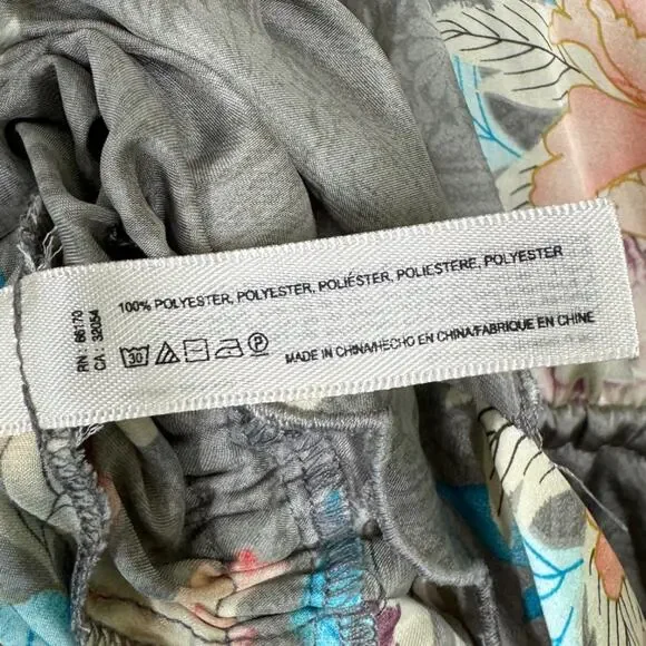 Anthropologie Eloise Lela Lace Romper Small Floral NIghtie Teddy Gray Boho Sleep - Picture 8 of 8